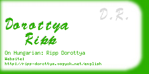 dorottya ripp business card